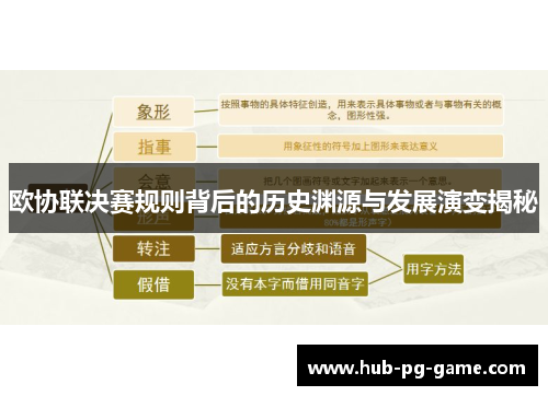 欧协联决赛规则背后的历史渊源与发展演变揭秘